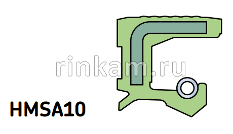 Сальник 80х105х10 (тип:HMSA10.V) SKF