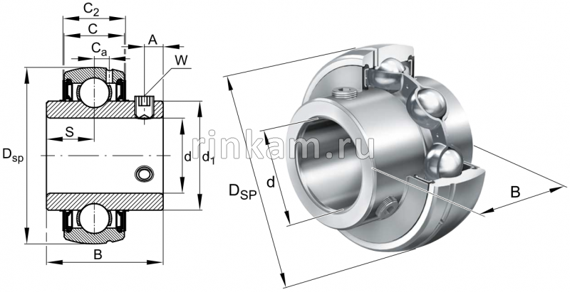 480204 импорт SKF (YAR204-2F) (фир.SKF)