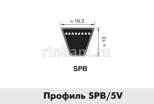 Ремень SPB/14х13-3250Lw SANLUX EXTRA POWER