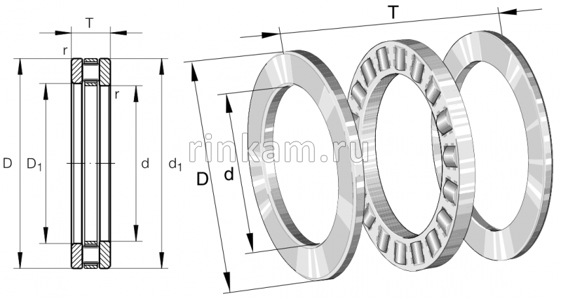 9206 Л импорт SKF (81206.M)