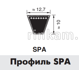 Ремень SPA/11х10-975Lw (11х10-975)
