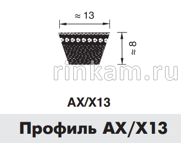 Ремень AX-1071Lw/1041Li/AX41 CONTITECH зуб.