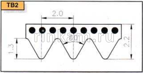 Ремень TB2-1186 Nручьев=7 MEGADYNE