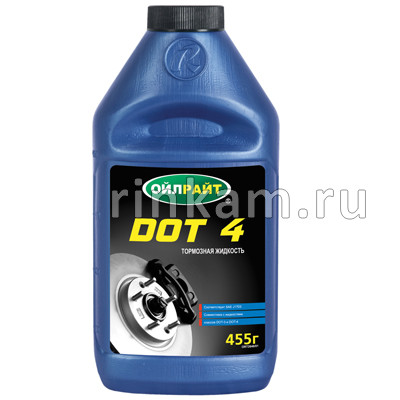 Тормозная жидкость (0,455кг) DOT-4 OILRIGHT