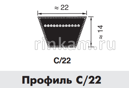 Ремень C/В-3235Lw OPTIBELT (CNH80422731/AP1000696)