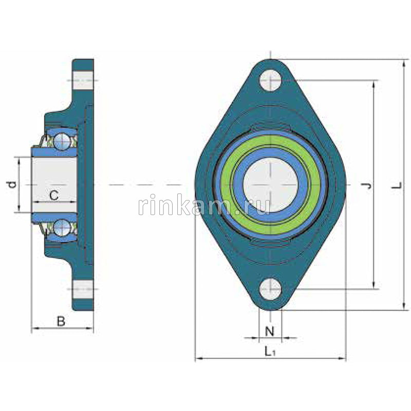 LSNR 207 TBS импорт INA (F232812-10,PN00030,3199352.LV)