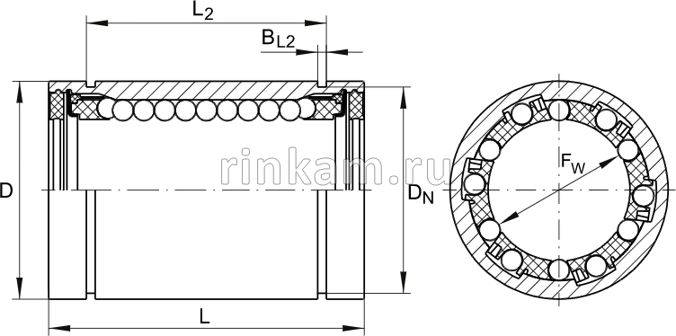 LME 20 UU (KB20.GUU,KB2045.PP)