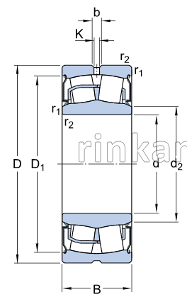 BS2-2208 2RS.K.VT143 импорт SKF