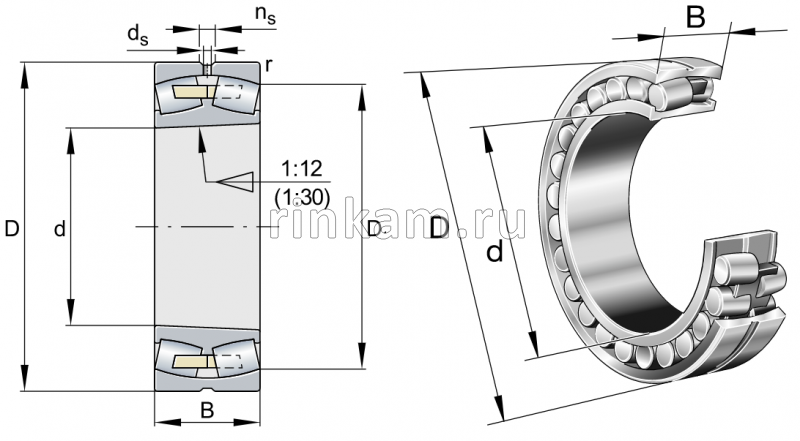 3113776 Н (30кл) импорт SKF (23176.CAK/C3)