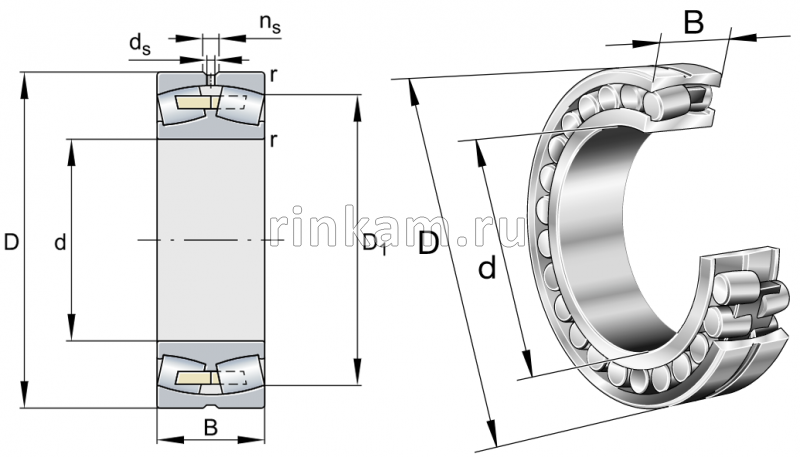 3053264 Н импорт SKF (23264.CC.W33)