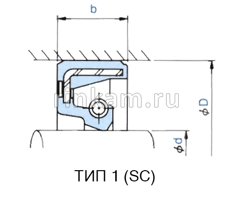 Сальник 57х76х8 (тип:1.2/SC) СК-Н (864190)