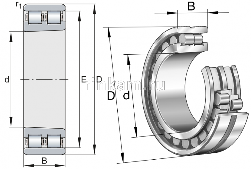 3182121 Е импорт SKF (NN3021K)