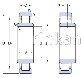 F-807551 ZL импорт FAG (RNA64.5x90x18.1+IR55x64.5x26)