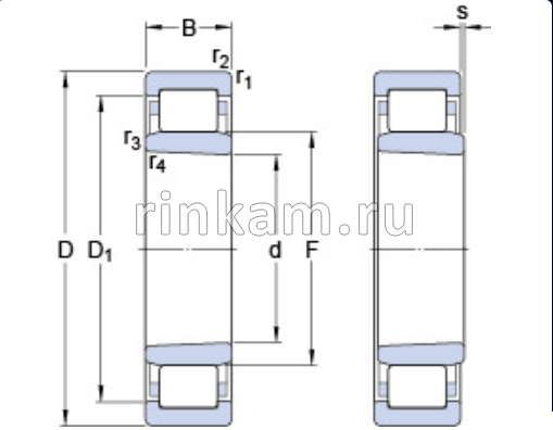 NU 206 ECKP/C3 импорт SKF