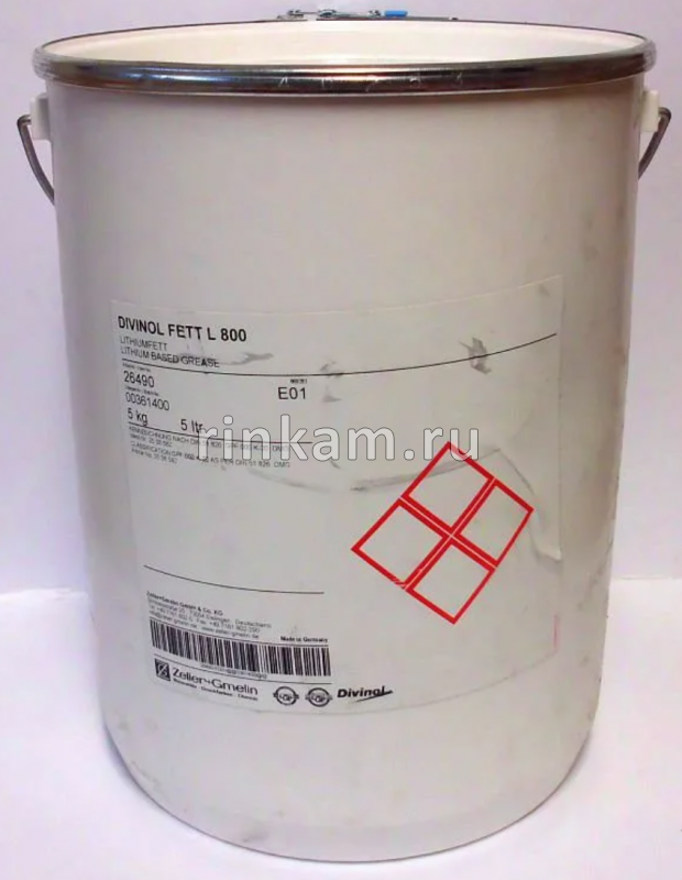 Смазка литиевая (5кг) Fett L800 жидкость жел.цв. -20С÷120С NLGI-000 DIVINOL
