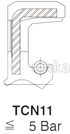 Сальник 25х35х6/6,5 (тип:TCN11)