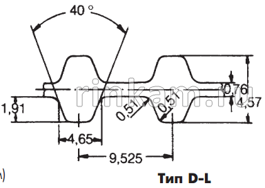 Ремень DL 510 шир.12,7мм L=1295,4мм CSHBELT