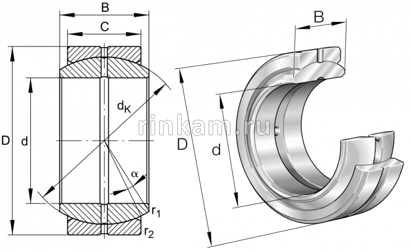 ШСП-30 К импорт SKF (GE30.ES)