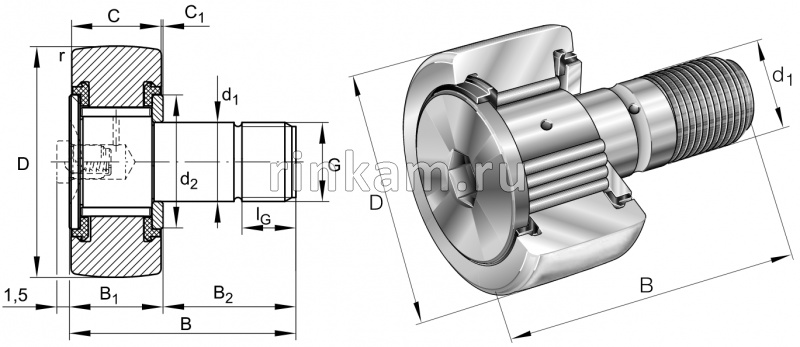 KRV 40 PP-A импорт NTN (KRV40.LL/3AS) (фир.NTN)