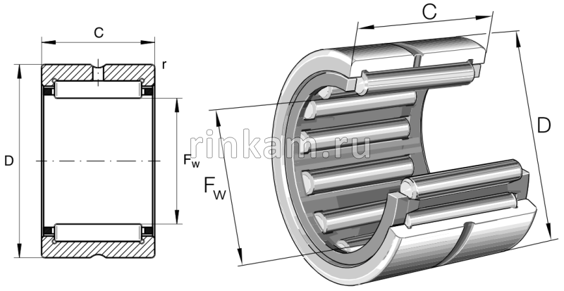 RNA 4907 импорт SKF (4254907)
