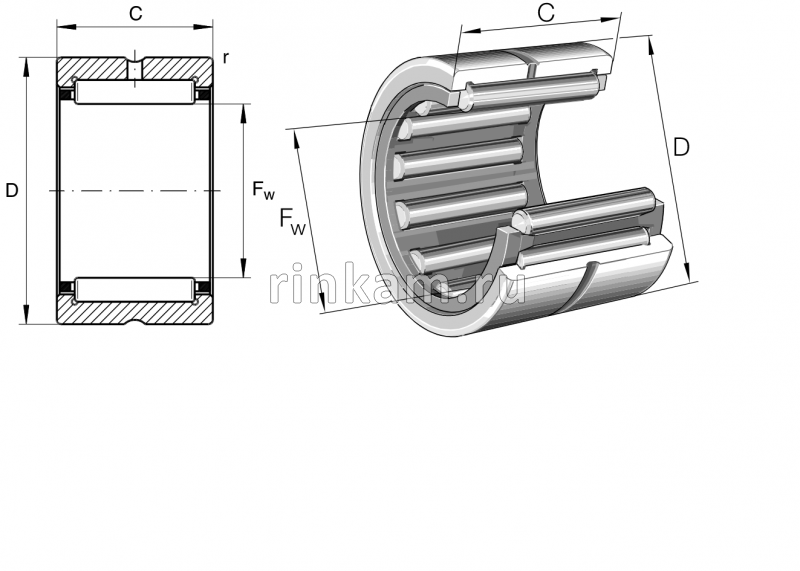 NK 26/16 импорт SKF (фир.SKF)