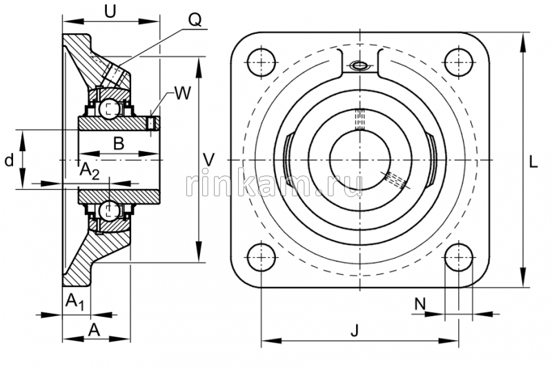 UCF 204 импорт SKF (FYJ20.TF) (фир.SKF)
