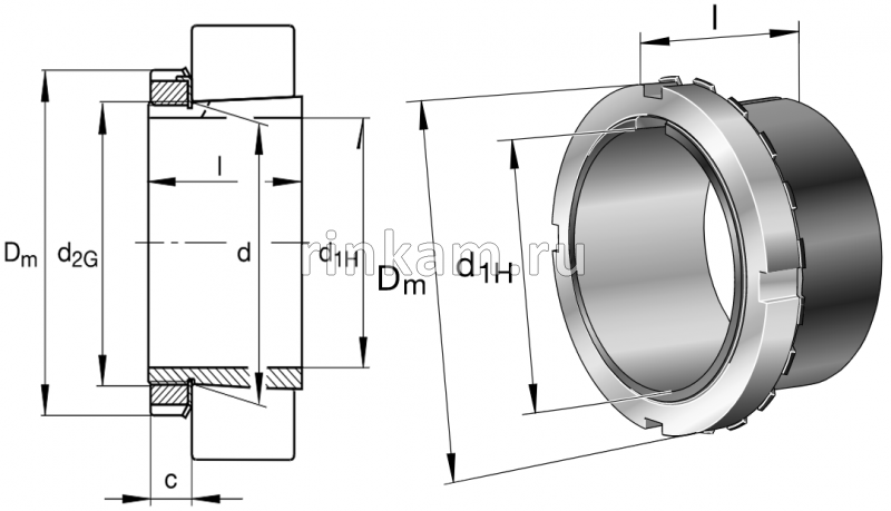 Втулка H 2328 импорт SKF