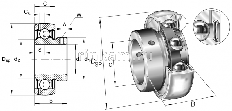 YAT 207 импорт SKF (SB207) (фир.SKF)
