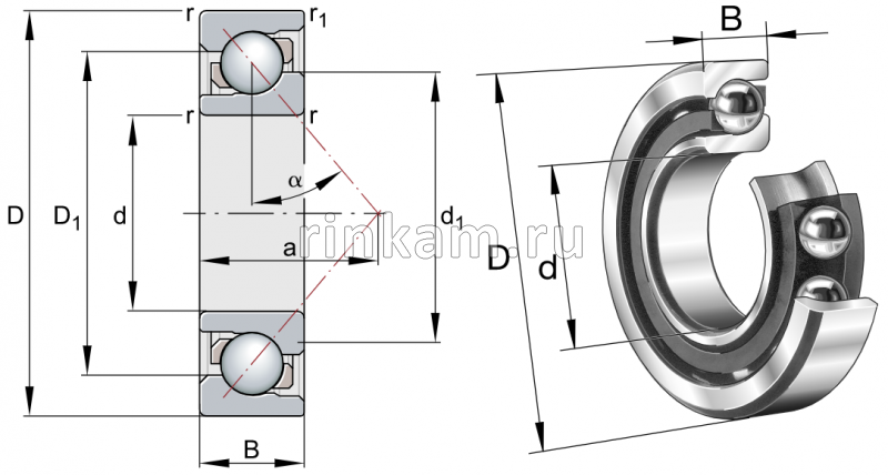 36128 Е.УНИВ.КОМП. (4кл) импорт SKF (7028.CDGA/P4A)