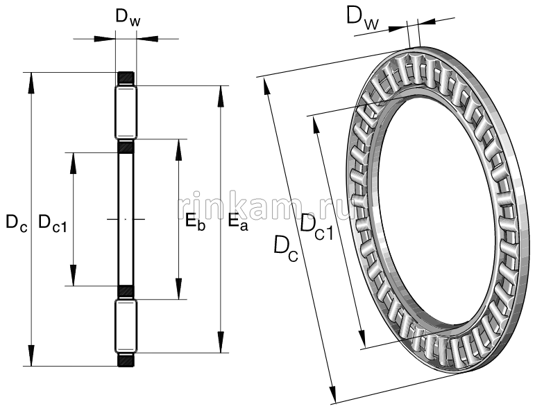 AXK 3552 импорт SKF