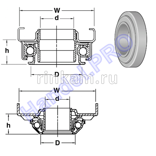 П 40х62х19 импорт NSK (TK40-4A) (фир.NSK)
