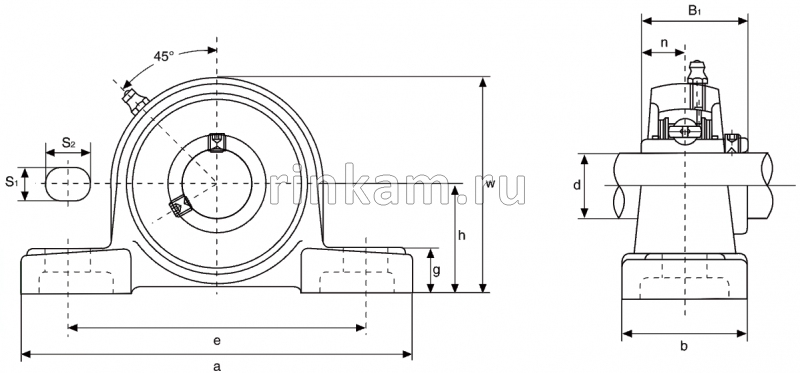 UCP 205 импорт NTN (UCP205.D1) (фир.NTN)