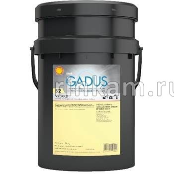 Смазка литиевая (18кг) Gadus S2 V220 2 пластич. сер.цв. -20С÷130С NLGI-2 SHELL
