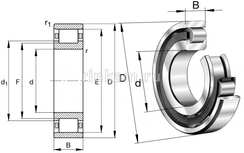 2318 Л импорт SKF (N318.M1)